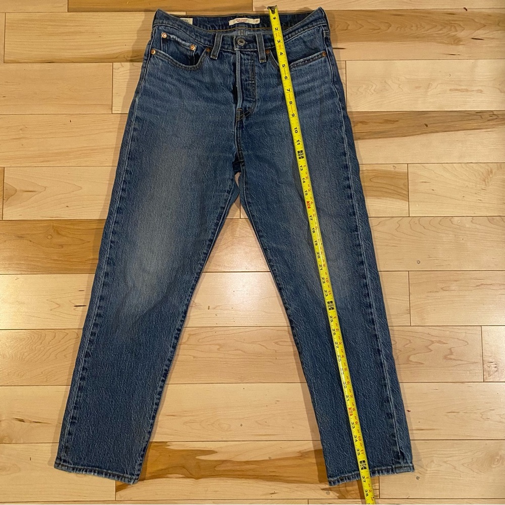 💙 LEVI’S Blue Denim Jeans Classic Wedgie Straight Streetwear - Picture 8 of 10